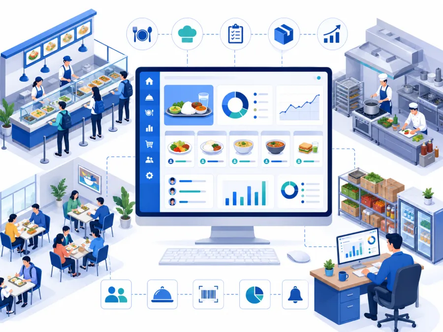 Dining and mess management software for schools, hostels and ashrams