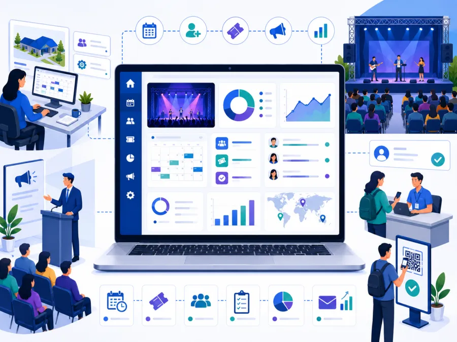 Event management software for schools, temples and ashrams