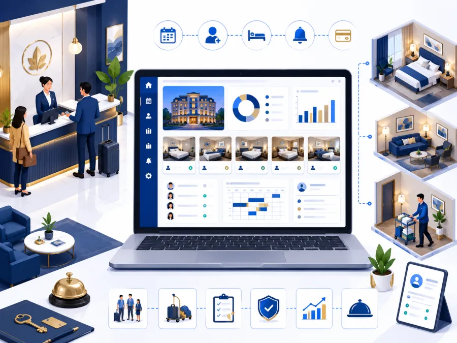 Guest house and dharamshala management software for ashrams and temples
