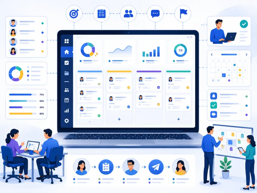 Task management software for schools, ashrams and trusts